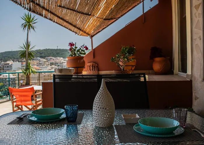 Rooftop With Sea View In * Rethymno