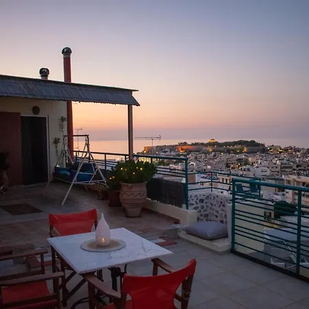 Rooftop With Sea View In Апартаменты Ретимно